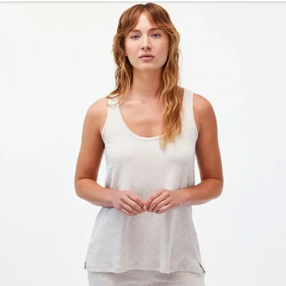 Under the Canopy Organic Swing Tank in Oatmeal - Picture 1 of 5